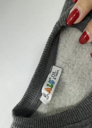 Кофта реглан пуловер свитшот толстовка на флисе утепленная6 фото