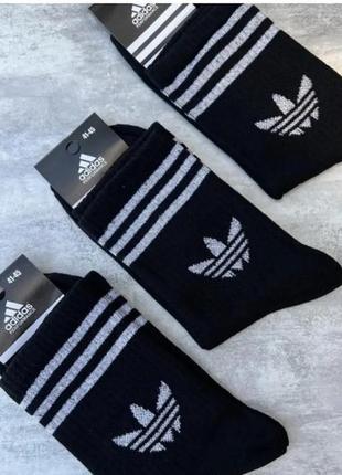 12 пар в упаковці, 6 пар чорні + 6 пар білі шкарпетки adidas високі білі 41-45 грн.7 фото