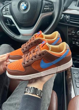 Стильные женские кроссовки nike sb dunk low mars stone коричневые