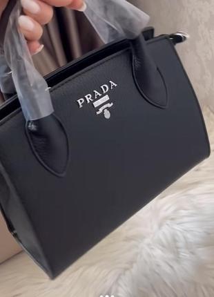 Женская сумка prada в расцветках, сумка прада, офисная сумка, сумка с логотипом, сумка через плечо4 фото