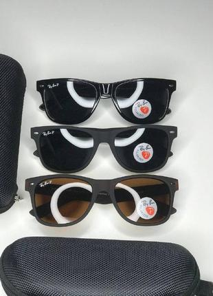 Распродажа! солнцезащитные очки ray ban с поляризацией wayfarer рей бен вайфарер polarized мужские женские