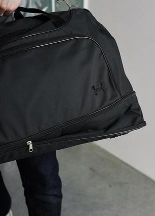 Дорожня сумка under armour чорна, чорне лого,сумка дорожная,спортивная сумка,сумка для поездок5 фото