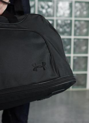 Дорожня сумка under armour чорна, чорне лого,сумка дорожная,спортивная сумка,сумка для поездок8 фото