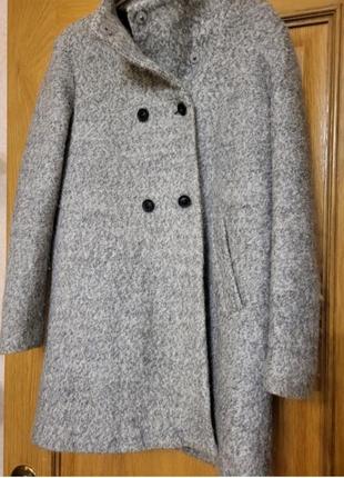 Шерстяное пальто піджак з поясом кардиган вовна куртка вітровка10 фото