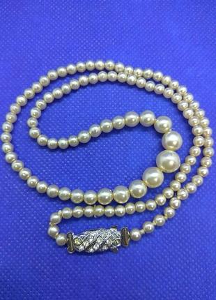 Винтажное жемчужное ожерелье из великобритании1 фото
