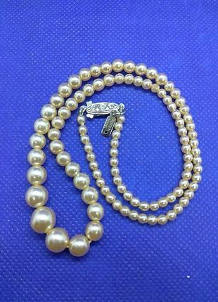 Винтажное жемчужное ожерелье из великобритании2 фото