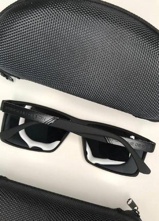Чоловічі сонцезахисні окуляри porsche design polaroid модні антивідблискові захист від уф uv400 з поляризацією чорні4 фото