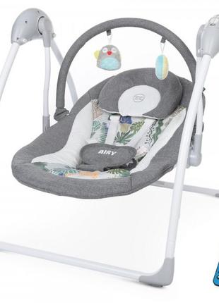 Крісло-гойдалка el camino airy me-1047l-gray-palm сіре