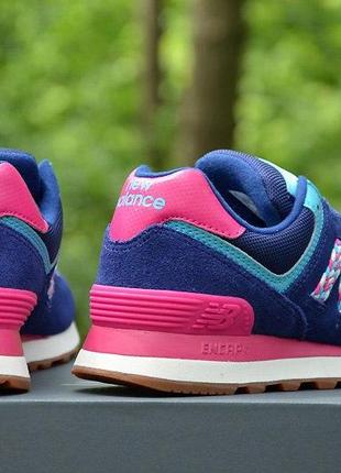 Оригинал new balance! кроссовки женские синие  574 wl574ldm нью беленс4 фото