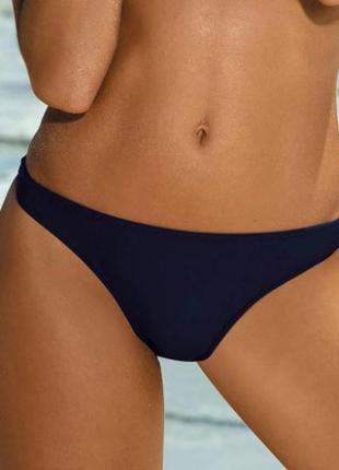 Темно-сині плавки низ купальника фактурний візерунок xs