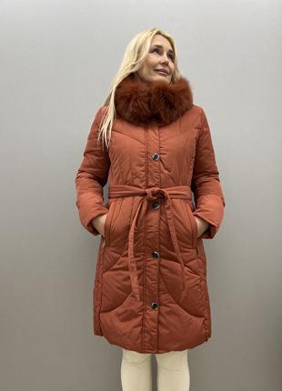 Жіноче зимове пальто4 фото