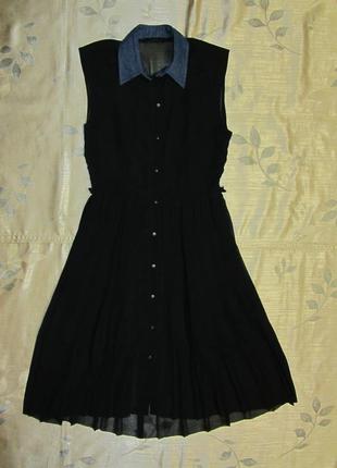 Чорна сукня плісе diesel2 фото
