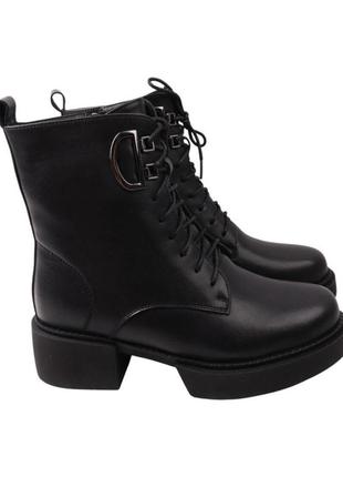 Ботинки женские oeego черные натуральная кожа, 36