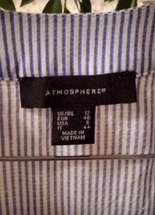 Легка легка блузка в дрібну смужку розмір м2 фото