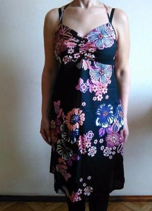 Сарафан хлопковый в цветочный принт yessica