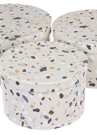 Набор круглых подарочных коробок (комплект 3 шт)