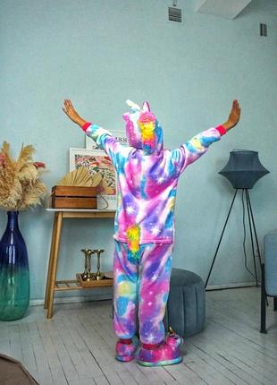 Детская пижама кигуруми единорог искорка, пижама для детей3 фото