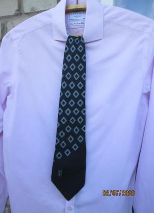 Статусный шелковый галстук " lanvin "  140 х 9.5 см. франция.1 фото