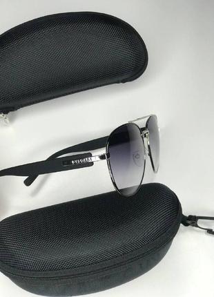 Мужские солнцезащитные очки bulgari с поляризацией aviator капельки булгари bvlgari авиаторы polaroid стальные6 фото