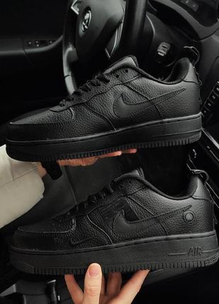 Последняя пара! мужские кроссовки черные nike air force 1 '07 lv8 utility black черные