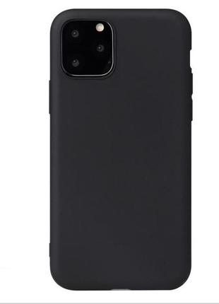 Чехол soft touch для apple iphone 11 pro силикон бампер черный 2