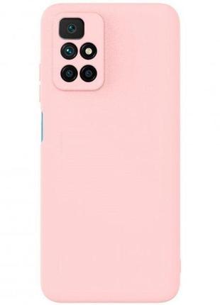 Чехол fiji soft для xiaomi redmi 10 2022 / redmi 10 prime 2022 силикон бампер светло-розовый1 фото