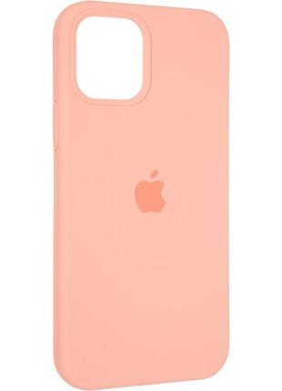 Чохол fiji silicone case для apple iphone 12 бампер накладка full soft begonia