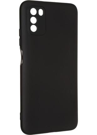 Чохол fiji full soft premium для xiaomi poco m3 протиударний бампер з мікрофіброю black