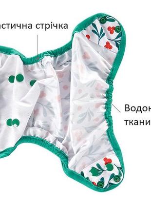 Многоразовый подгузник-обложка elinfant для новорожденных 2-6 кг  (ef410)2 фото