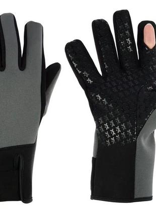 Перчатки неопреновые водоотталкивающие viking fishing yeti winter gloves xl1 фото