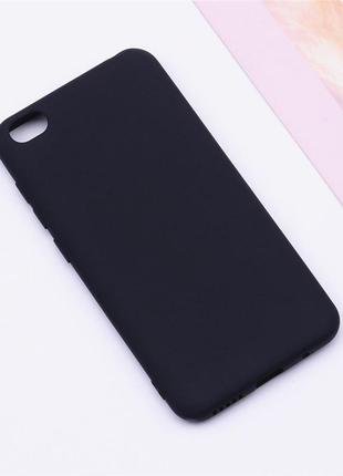 Чехол для xiaomi redmi go силикон soft touch бампер черный