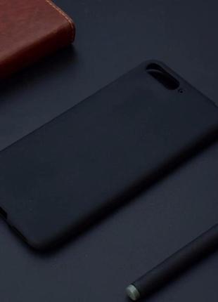 Чохол для huawei y6 2018 силікон soft touch бампер чорний