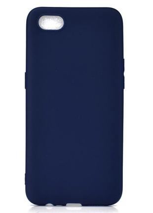 Чохол soft touch для realme c2 силікон бампер темно-синій