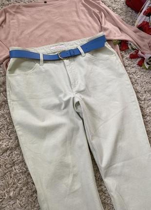 Стильные джинсы в цвете мята ,легкий клеш от колена,mac,p.42-445 фото