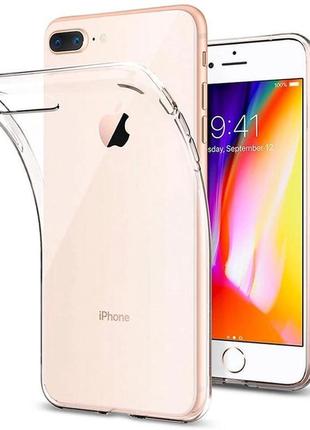 Чехол fiji ultra thin для apple iphone 8 plus силикон бампер transparent