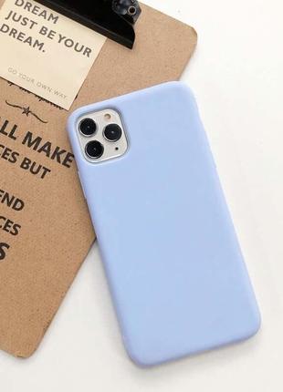 Чехол fiji soft для apple iphone 12 pro max силикон бампер голубой