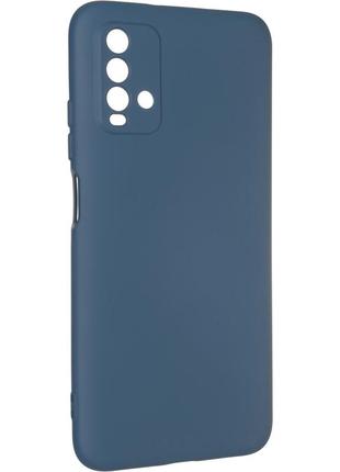 Чехол fiji full soft premium для xiaomi redmi 9t силикон бампер dark blue