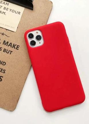 Чехол fiji soft для apple iphone 13 pro силикон бампер красный