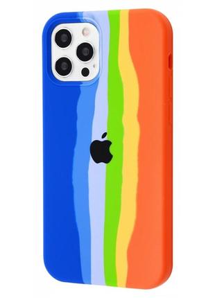 Чохол fiji colorfull для apple d iPhone 12 бампер накладка blue