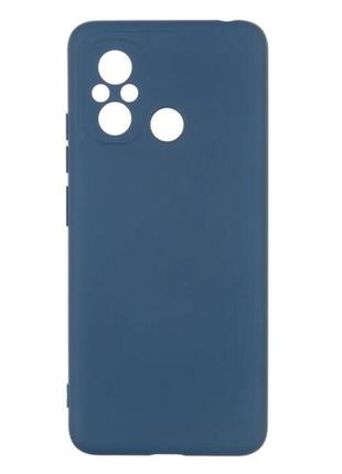 Чехол fiji full soft premium для xiaomi redmi 12c силикон бампер dark blue