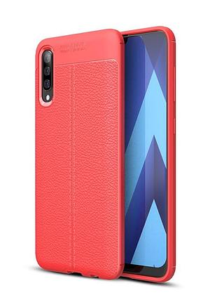 Чехол для samsung galaxy a50 2019 / a505 силикон original auto focus soft touch красный
