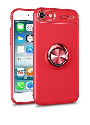 Чехол fiji hold для apple iphone se (2020) бампер накладка с подставкой red