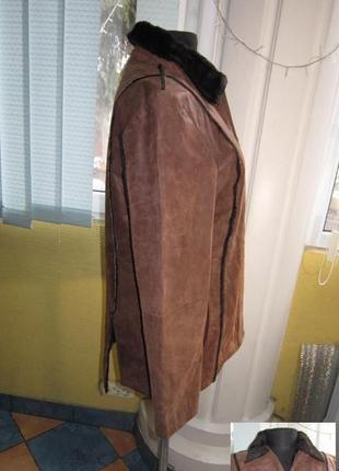 Классная тёплая женская кожаная куртка. германия. лот 8706 фото