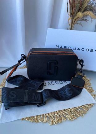 Сумка в стиле marc jacobs black/orange