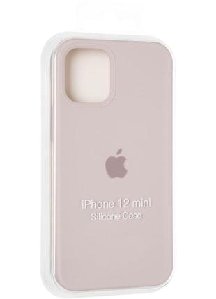 Чехол fiji silicone case для apple iphone 12 mini бампер накладка full soft lavende4 фото