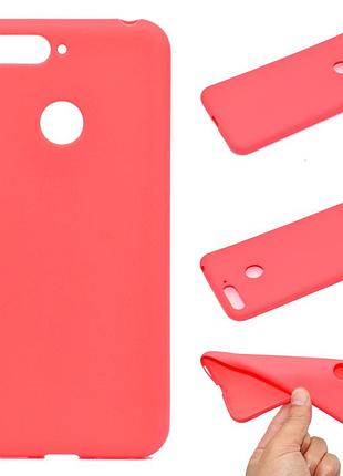 Чехол huawei y6 2018 / y6 prime 2018 / honor 7a / honor 7a prime силикон soft touch бампер красный
