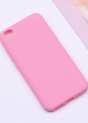 Чохол для xiaomi redmi go силікон soft touch бампер світло-рожевий