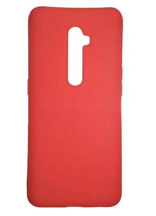 Чехол soft touch для oppo reno 2 силикон бампер красный