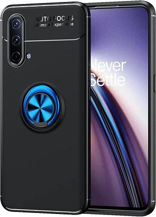 Чехол fiji hold для oneplus nord ce 5g бампер накладка с подставкой black-blue
