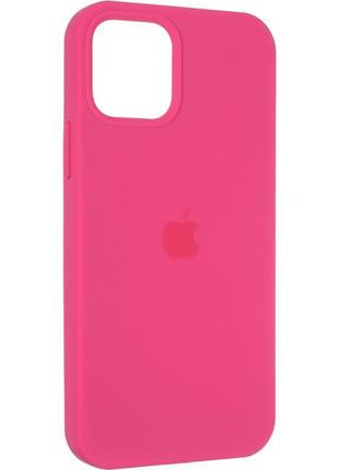 Чохол fiji silicone case для apple iphone 12 pro max бампер накладка full soft garnet